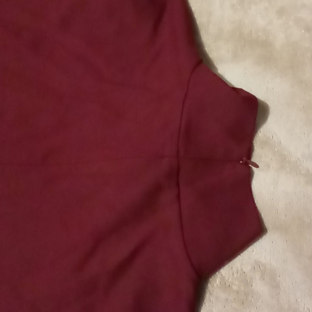 Dainty Jewells 3X Burgundy Long Sleeve Dress